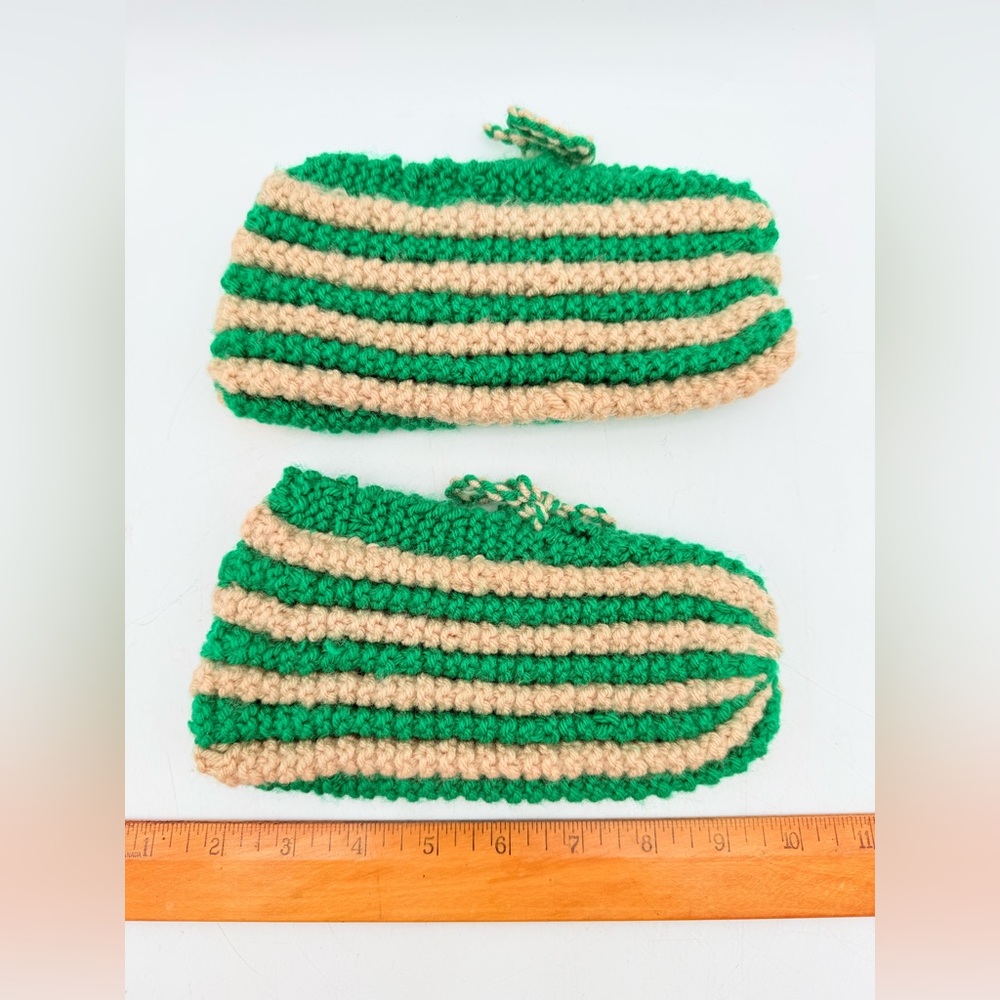 Vintage granny style slippers || Knitted slippers || vintage slippers knitted